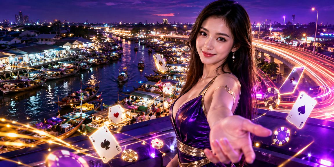 Trò chơi bài neon tại sảnh casino trực tuyến Cần Thơ phong cách hiện đại